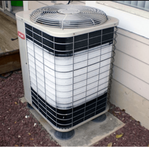 Frozen Air Conditioning Unit