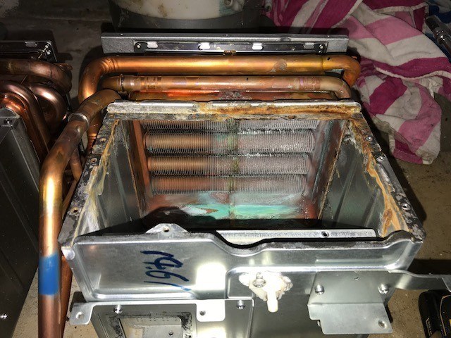 Tankless Water Heater Exchanger - Before